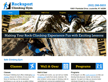 Tablet Screenshot of climbrocksport.com